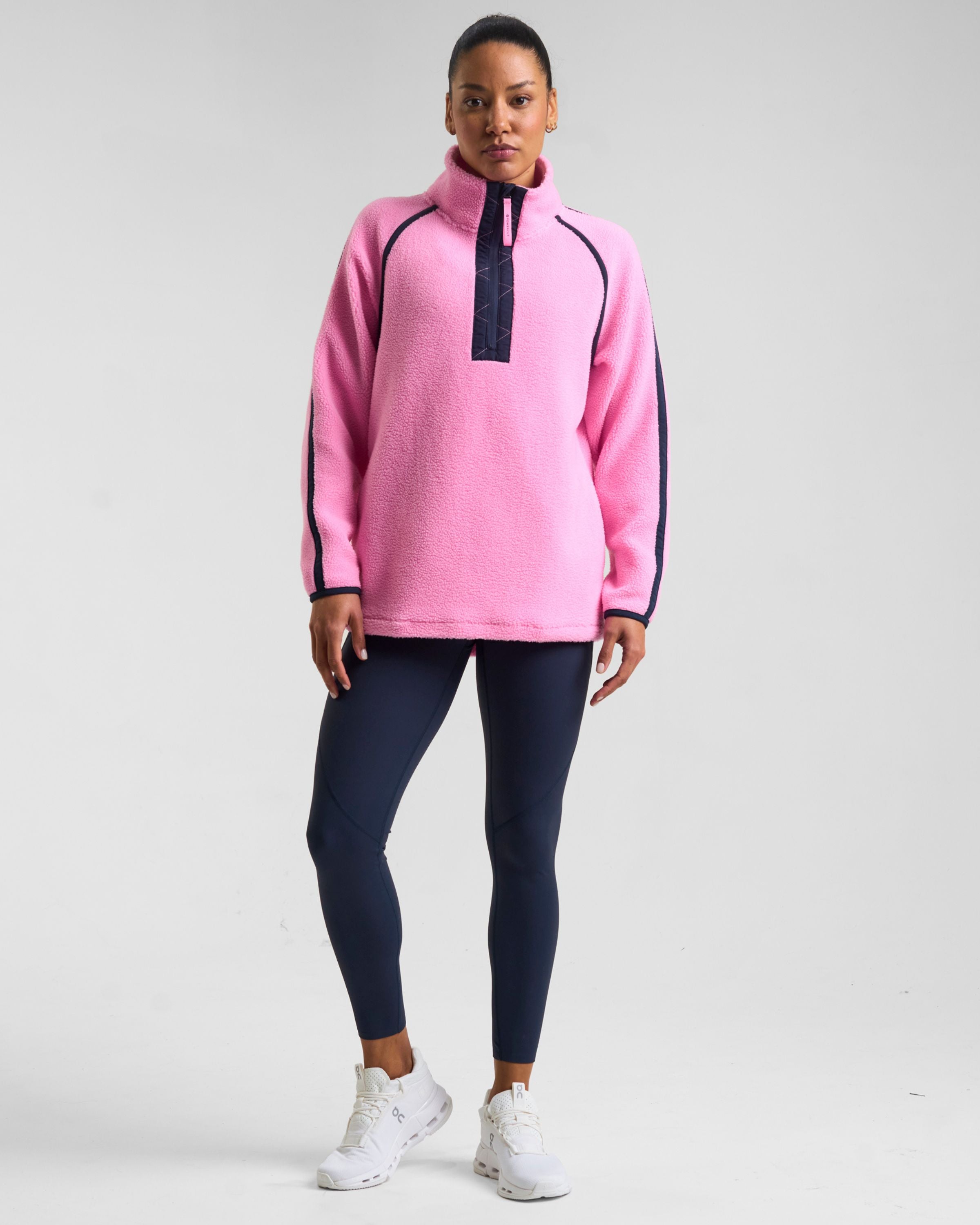 Ascend 1/4 Zip Fleece Pink Glow