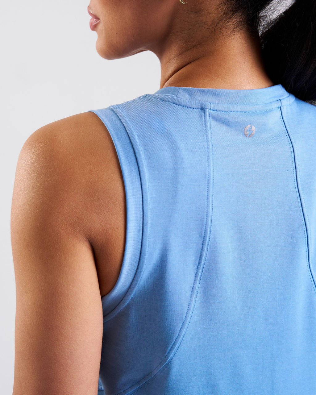Core Lyocell Blend Active Vest Sky Blue