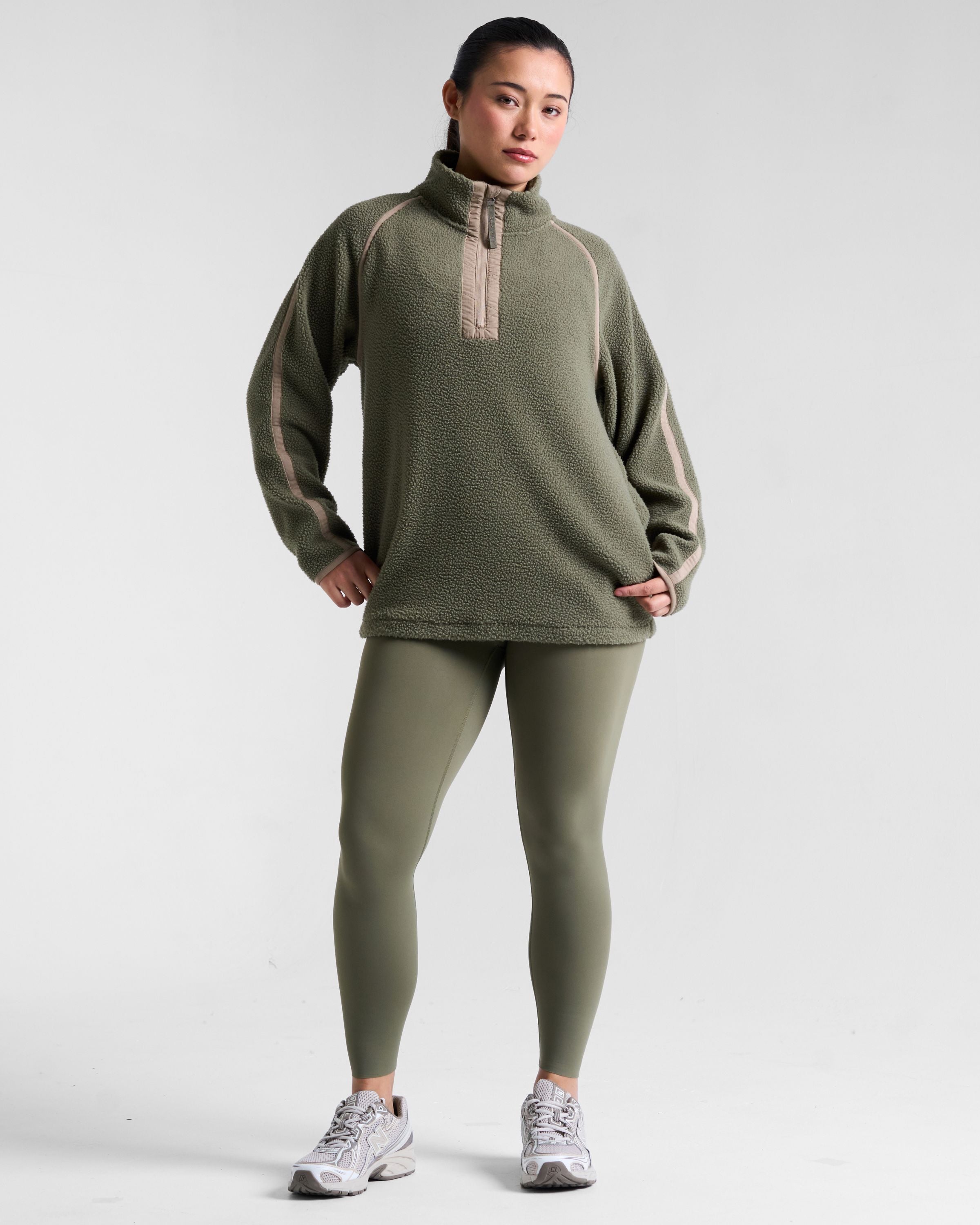 Ascend 1/4 Zip Fleece Dusty Olive