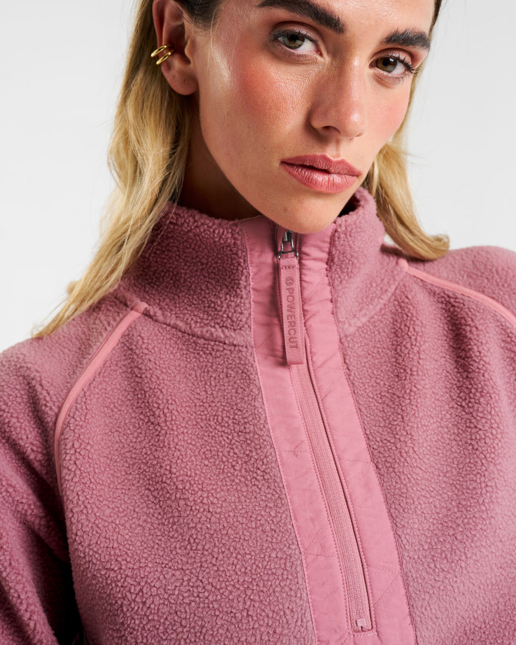 Ascend 1/4 Zip Fleece Dusty Pink