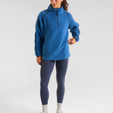 Ascend 1/4 Zip Fleece Midnight Blue