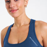 SOLID Seamless Sports Bra Dark Blue