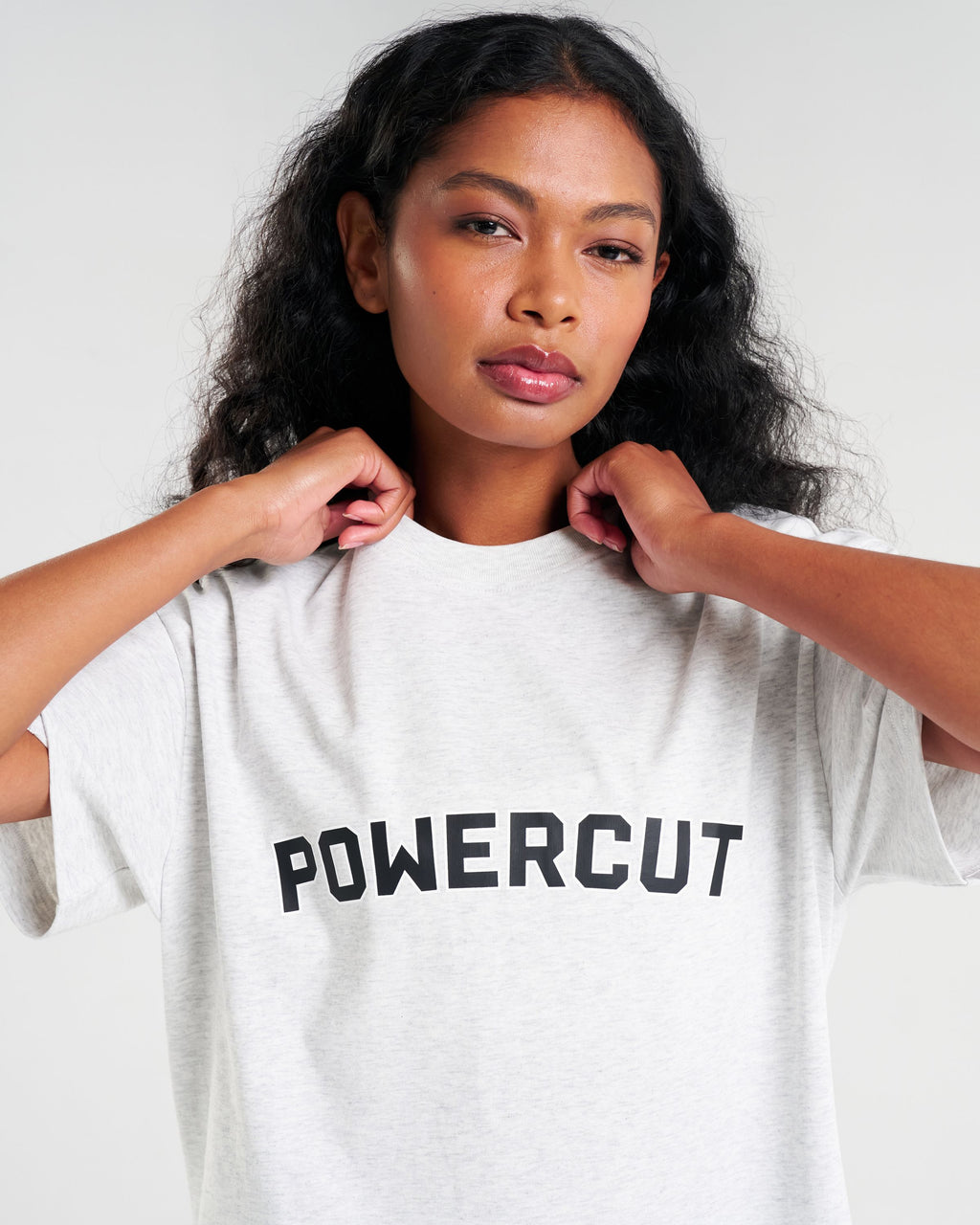 Clubhouse Oversized T-Shirt Light Grey Marl