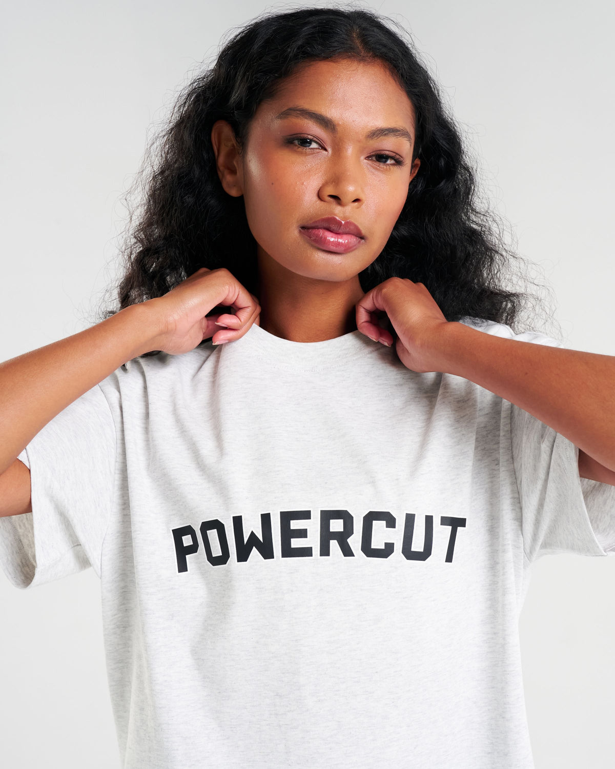 Clubhouse Oversized T-Shirt Light Grey Marl