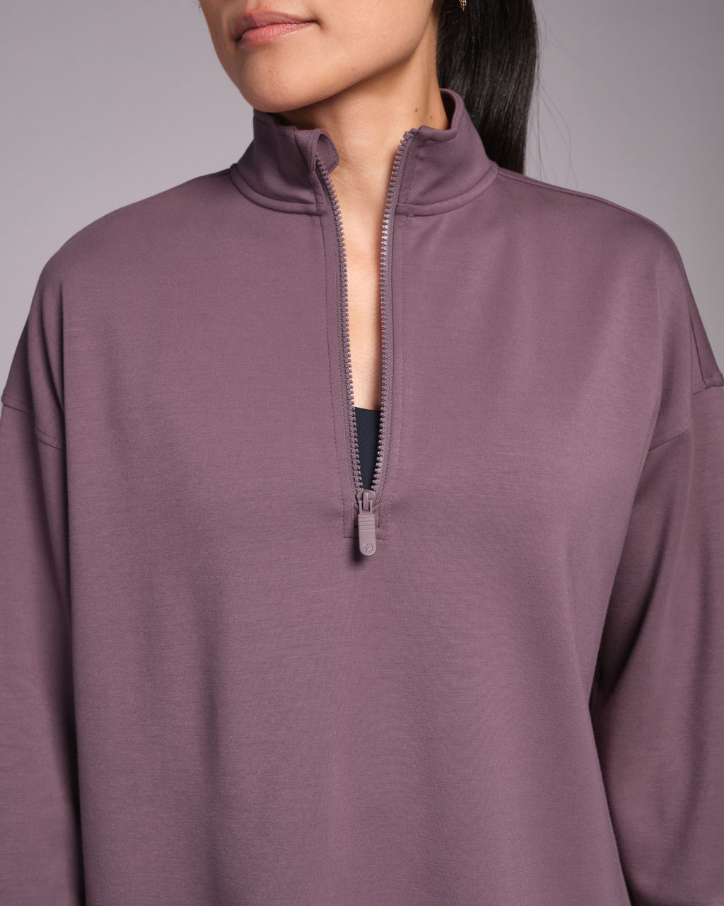 All-Day-Wear Half Zip Sweatshirt Flint