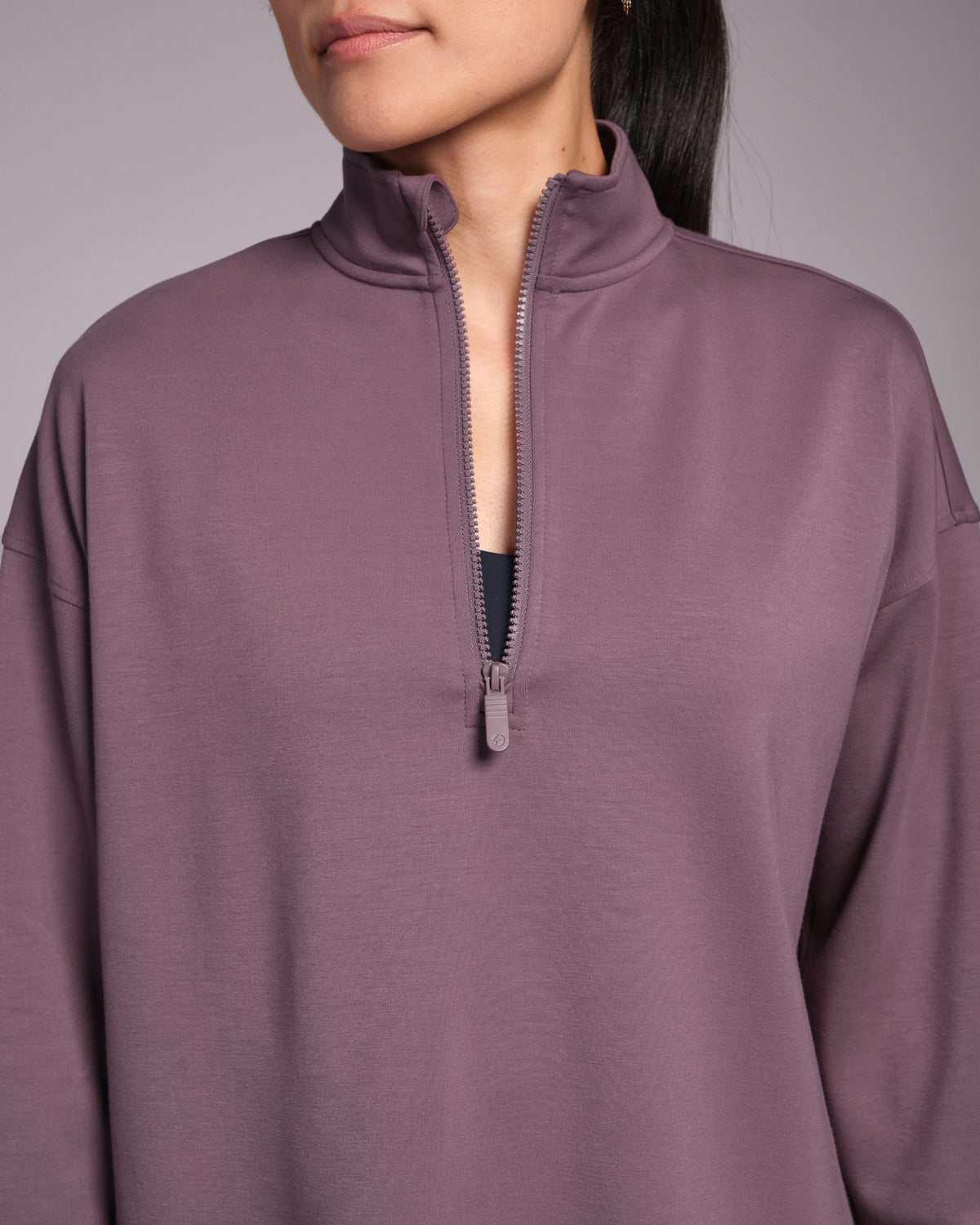 All-Day-Wear Half Zip Sweatshirt Flint