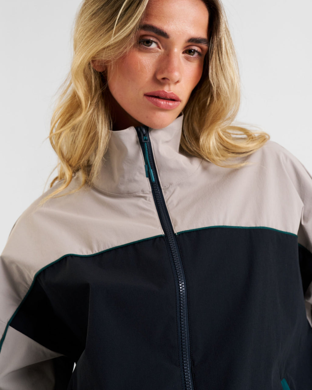 Legacy Piping Detail Woven Track Jacket Stone