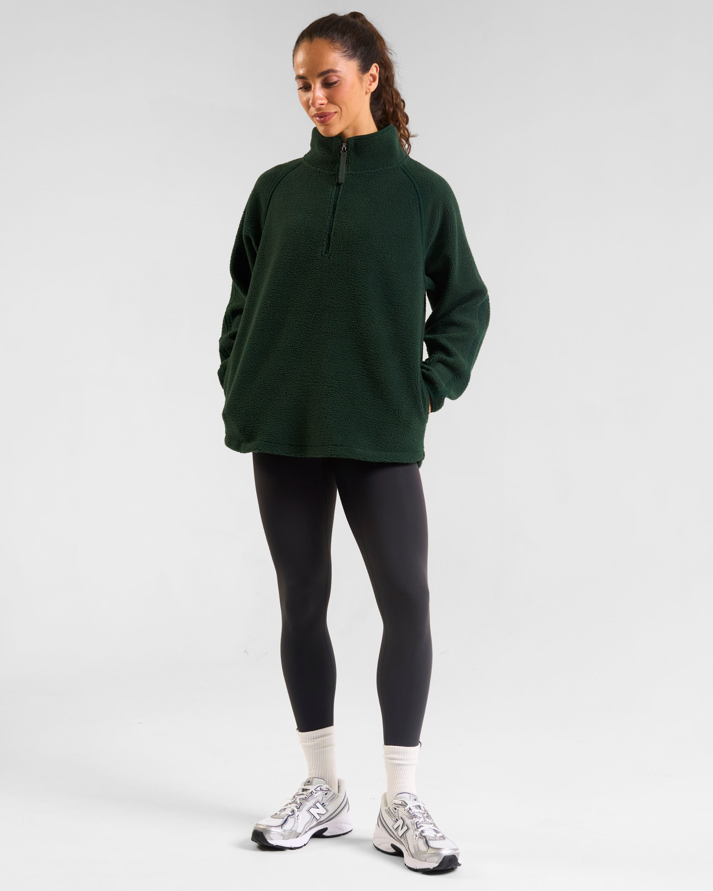 Ascend 1/4 Zip Fleece Heritage Green