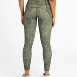 Sculpt High-Waisted Leggings Wave Print Climbing Ivy