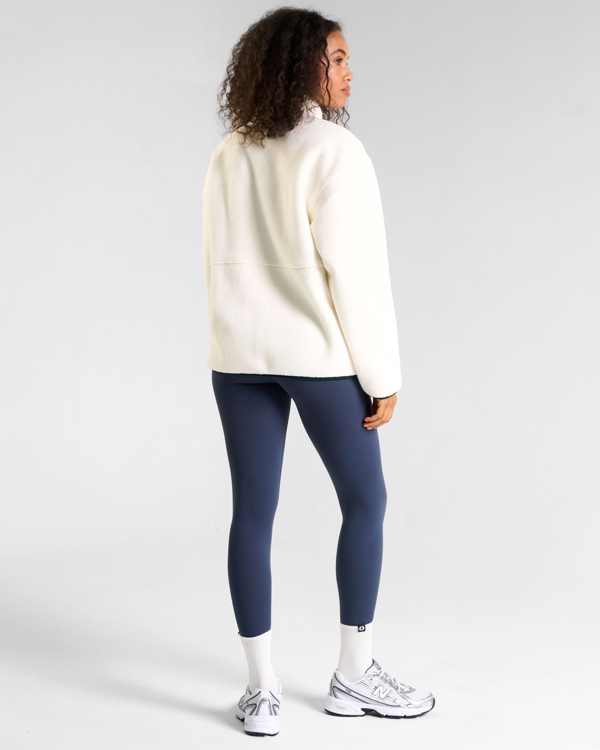 OUTSIDER Zip Up Fleece Marshmallow