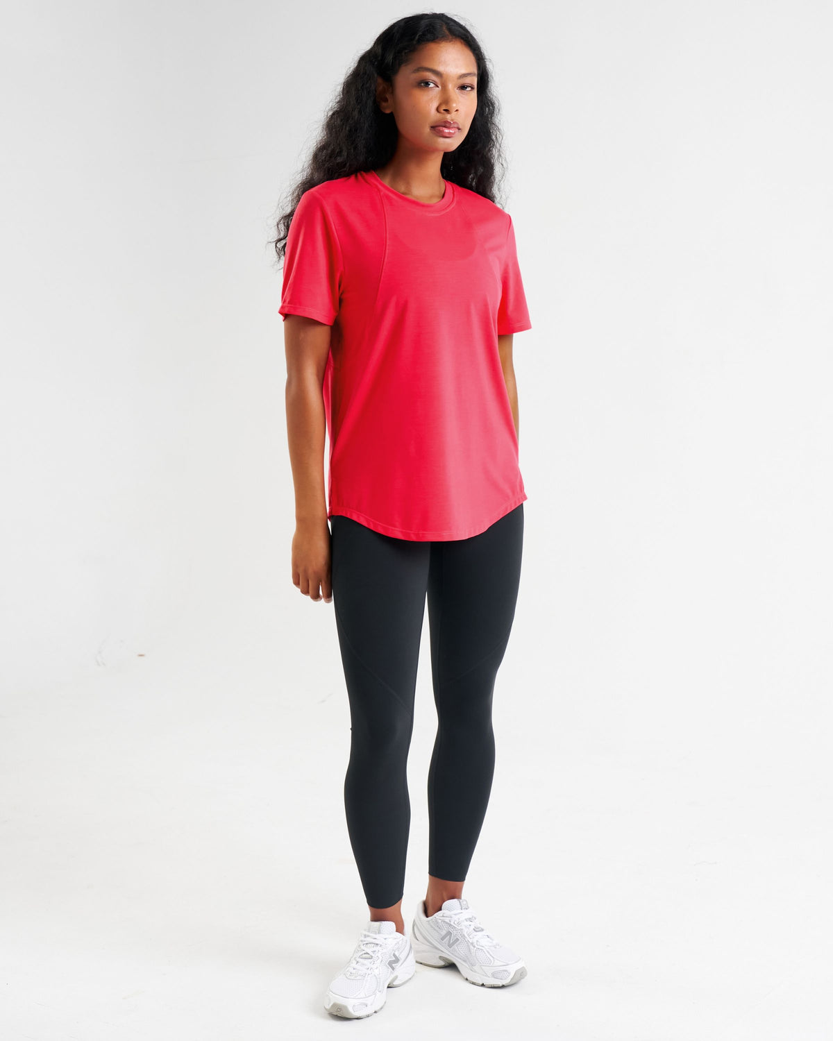 Core Lyocell Blend Active T-Shirt Raspberry Pink