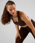 SOLID Seamless Sports Bra Espresso