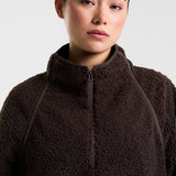 Rise Half-Zip Borg Fleece Espresso