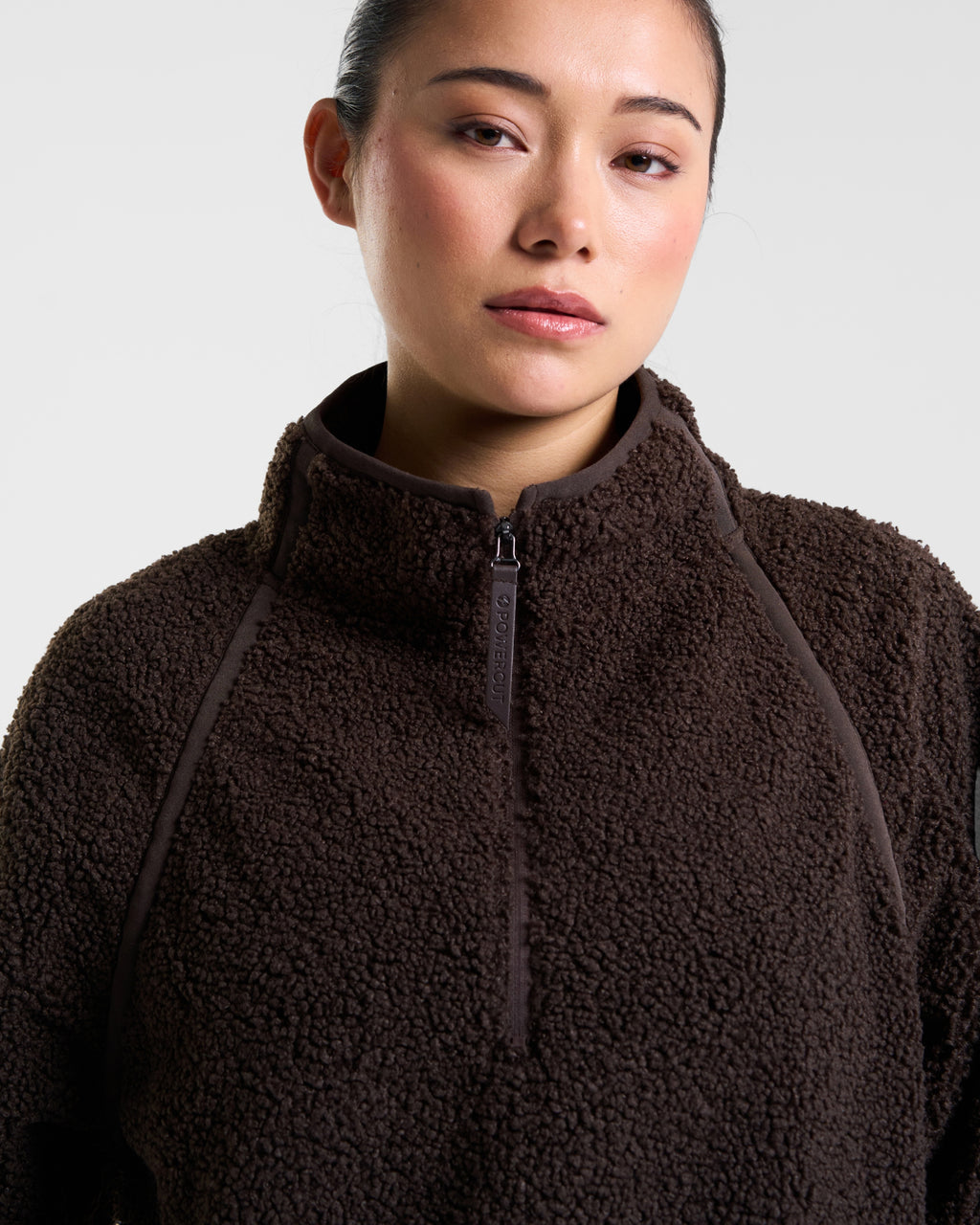 Rise Half-Zip Borg Fleece Espresso