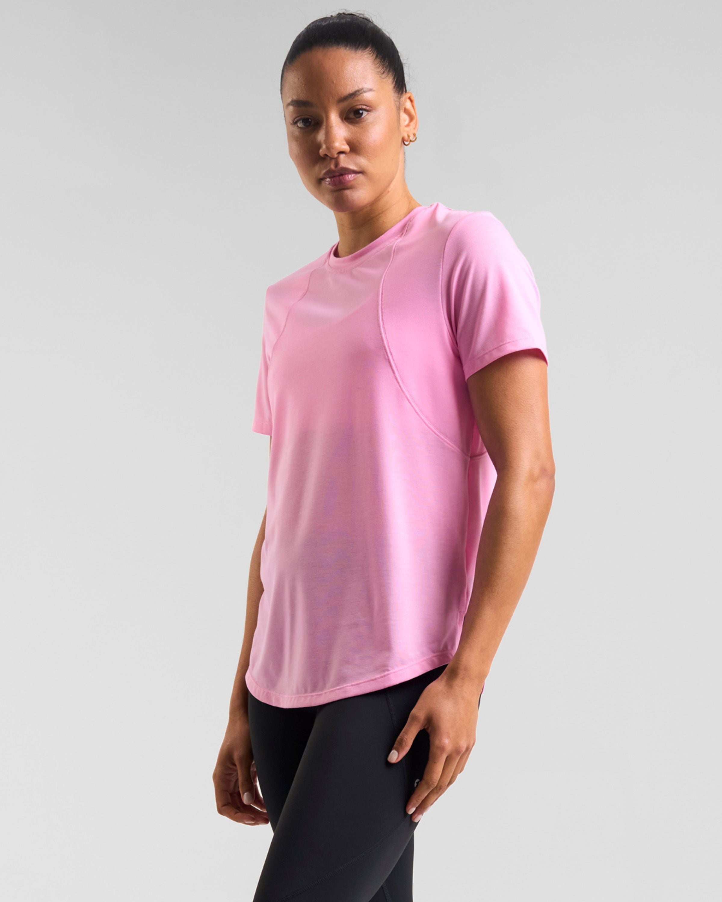 Core Lyocell Blend Active T-Shirt Pink Glow