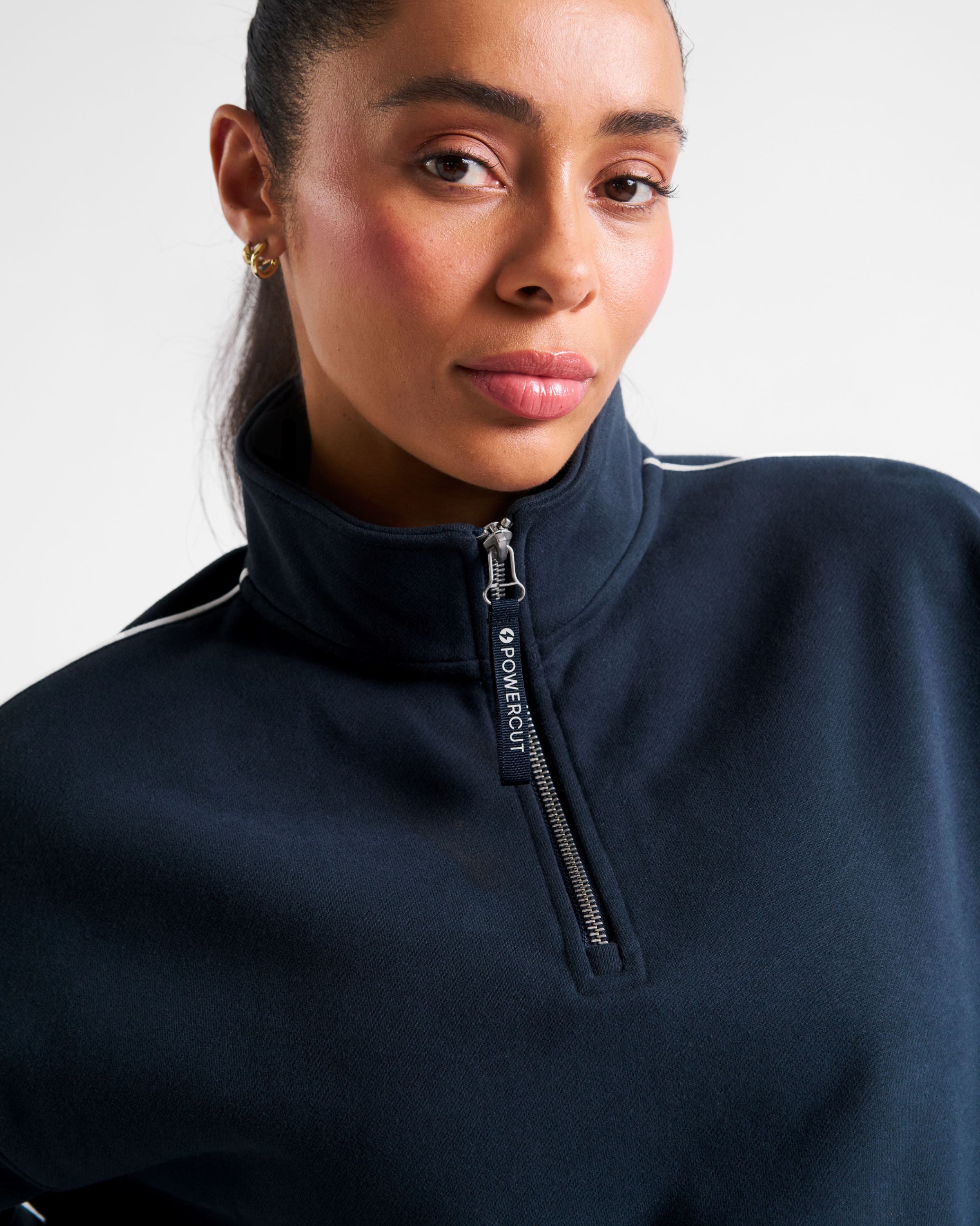 Clubhouse Half Zip Sweatshirt Outerspace Navy