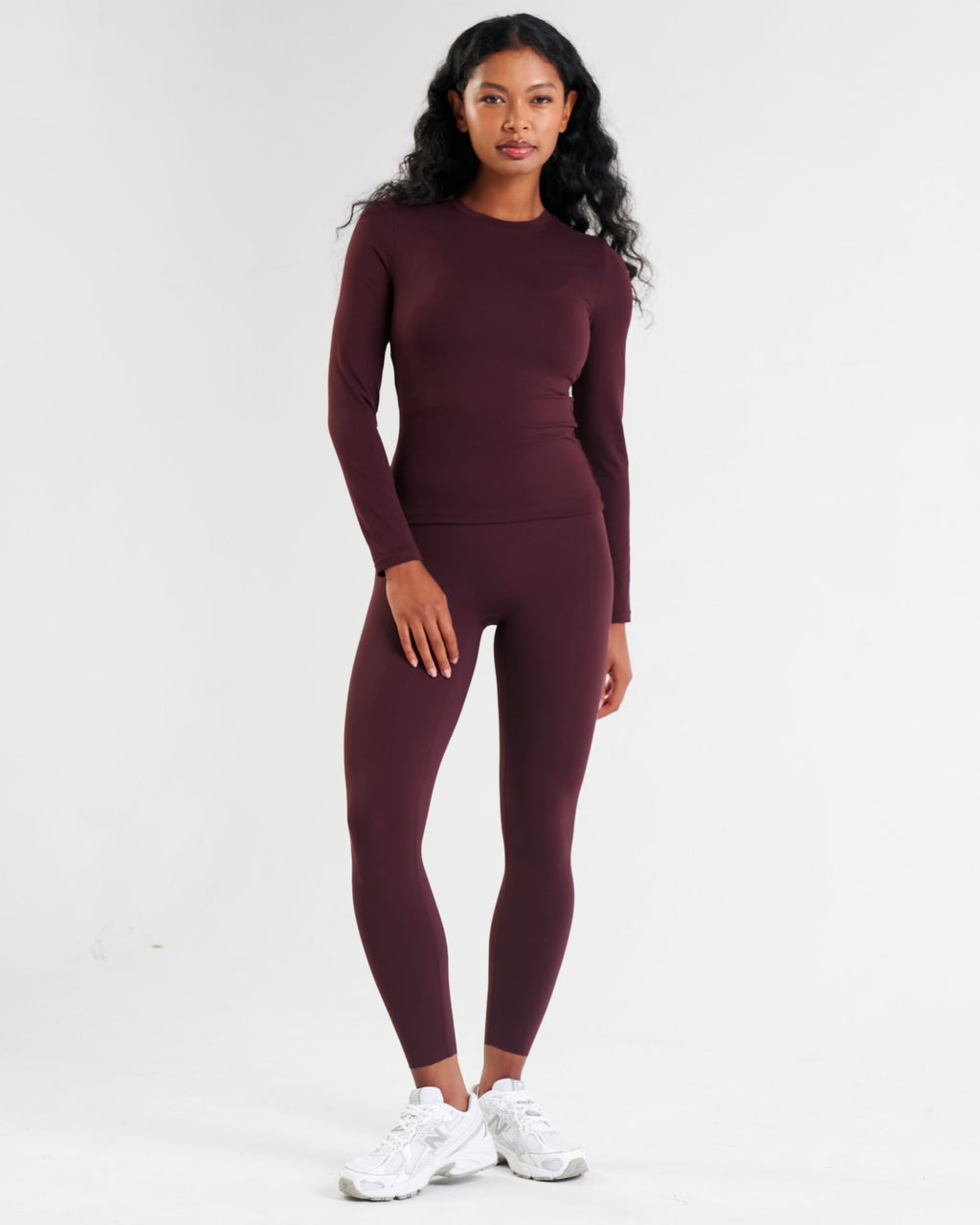 Base Soft Long Sleeve T-Shirt Dark Burgundy