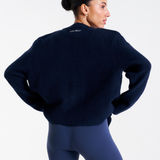 SoftKnit Button Up Cardigan Deep Navy
