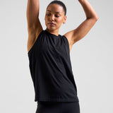 Core Lyocell Blend Active Vest Black