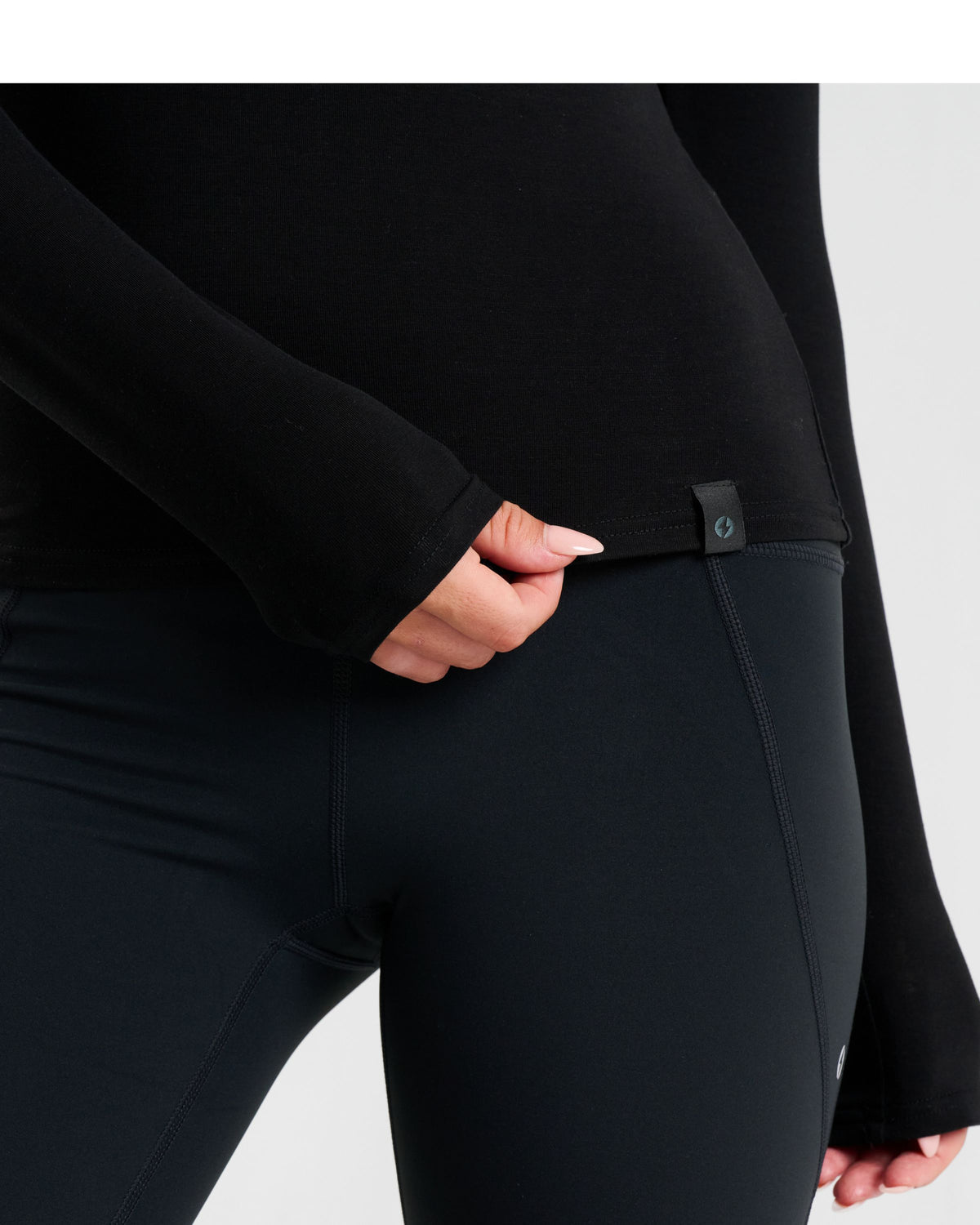 Base Merino Long Sleeve Top Black