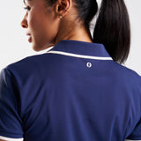 Court Short-Sleeved Polo Shirt Retro Navy