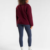 OUTSIDER Zip Up Fleece Cherry Lacquer