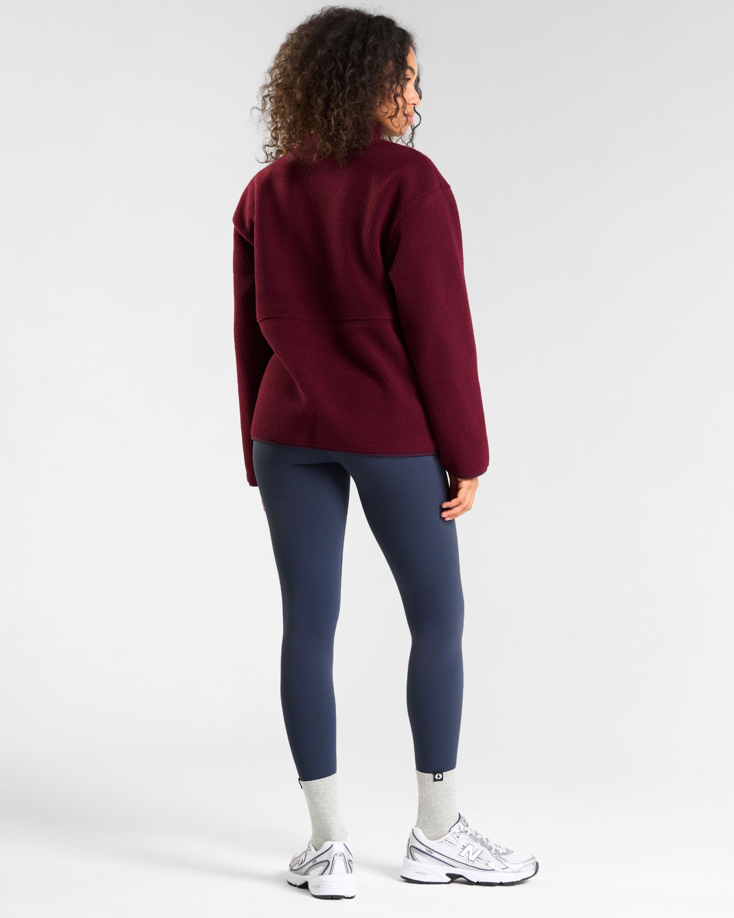 OUTSIDER Zip Up Fleece Cherry Lacquer