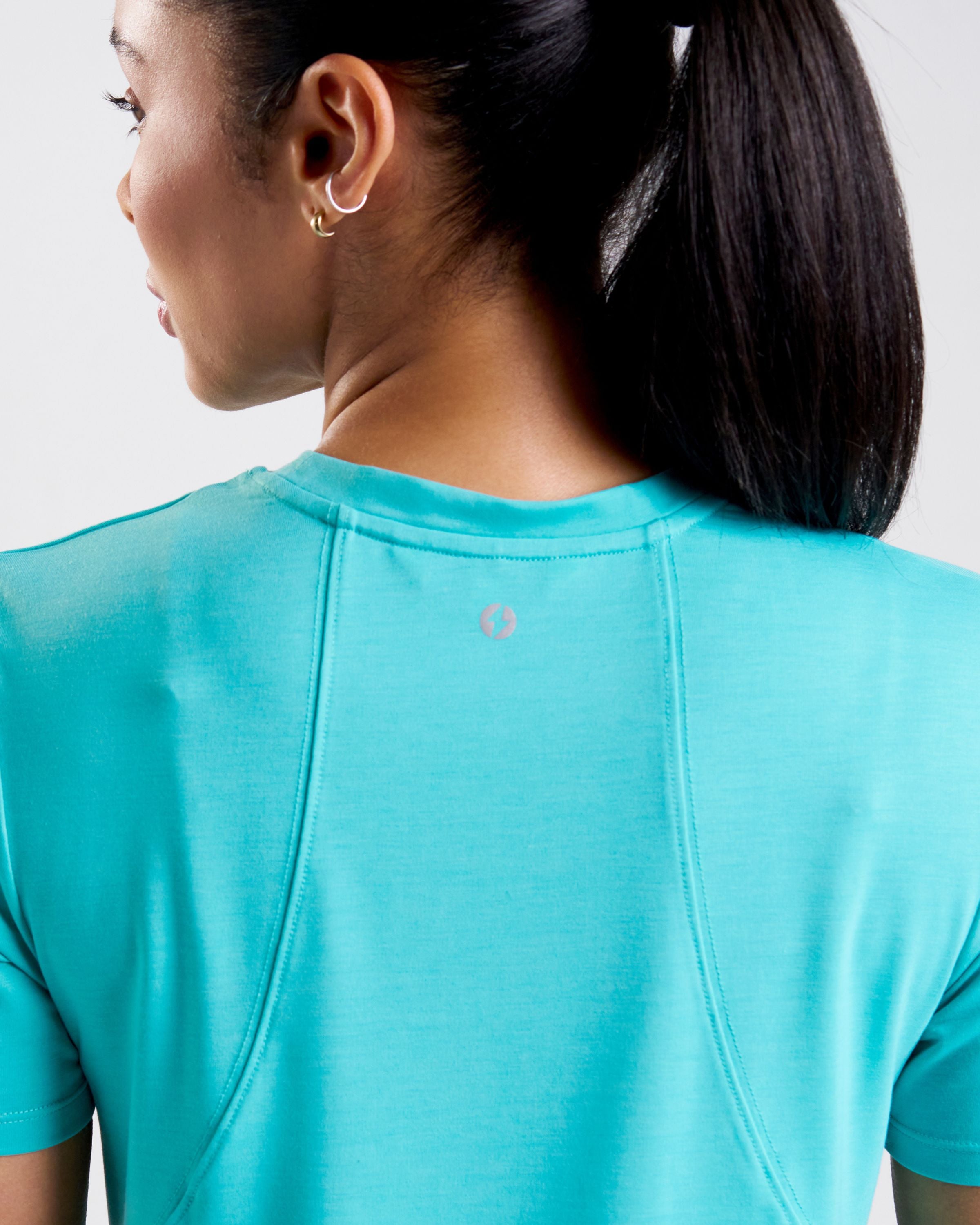 Core Lyocell Blend Active T-Shirt Fresh Aqua