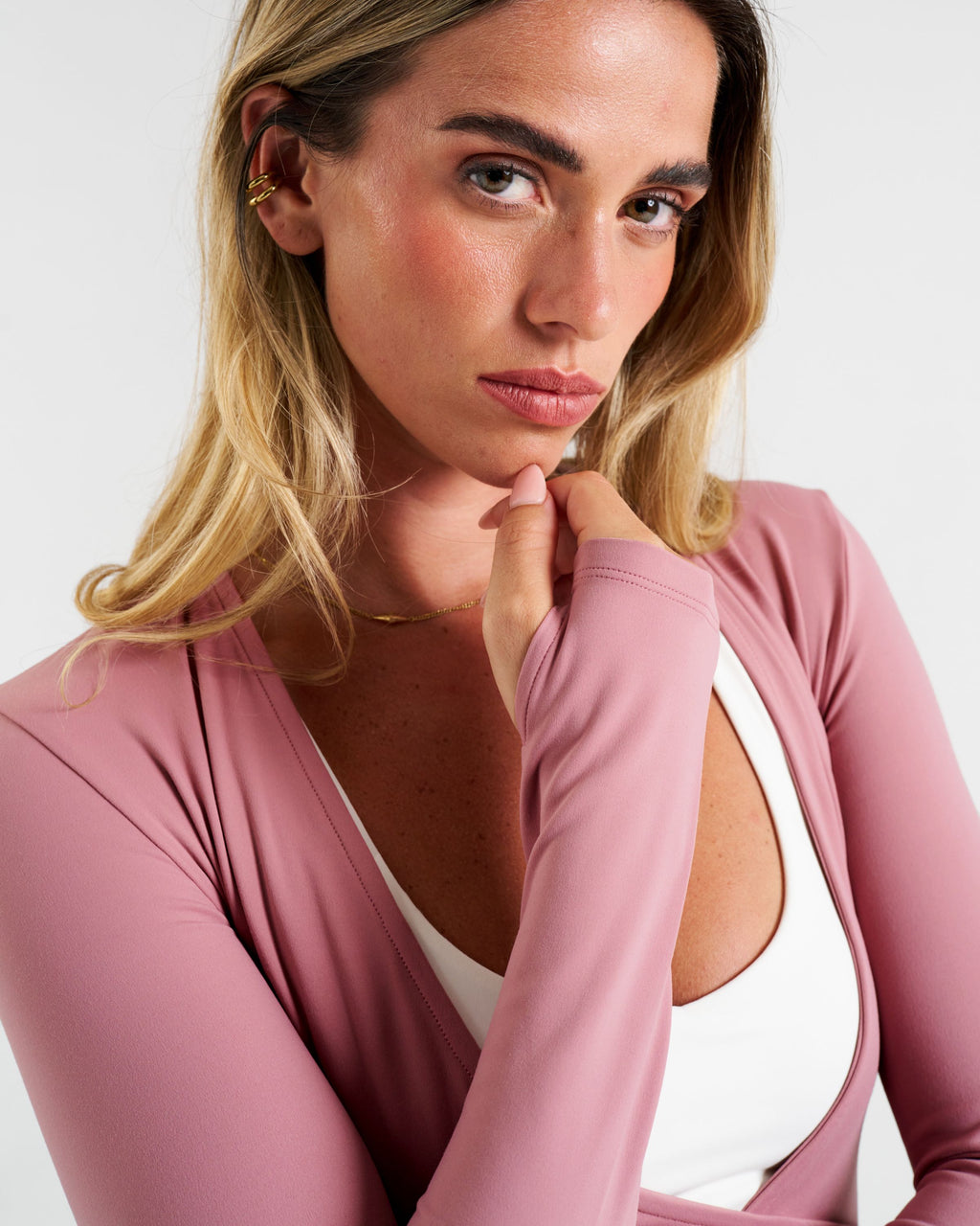 CloudMove Wrap Top Dusty Pink