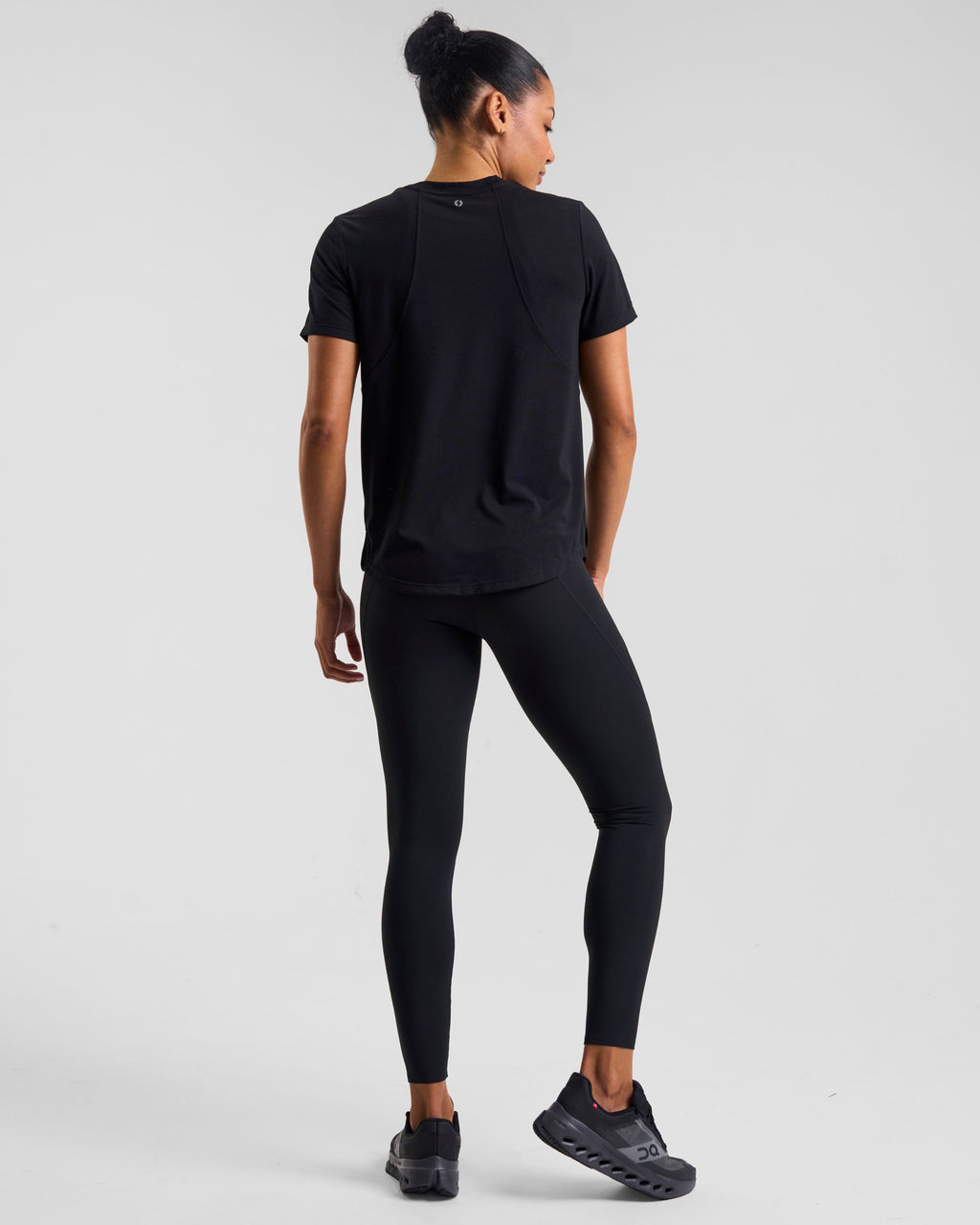 Core Lyocell Blend Active T-Shirt Black