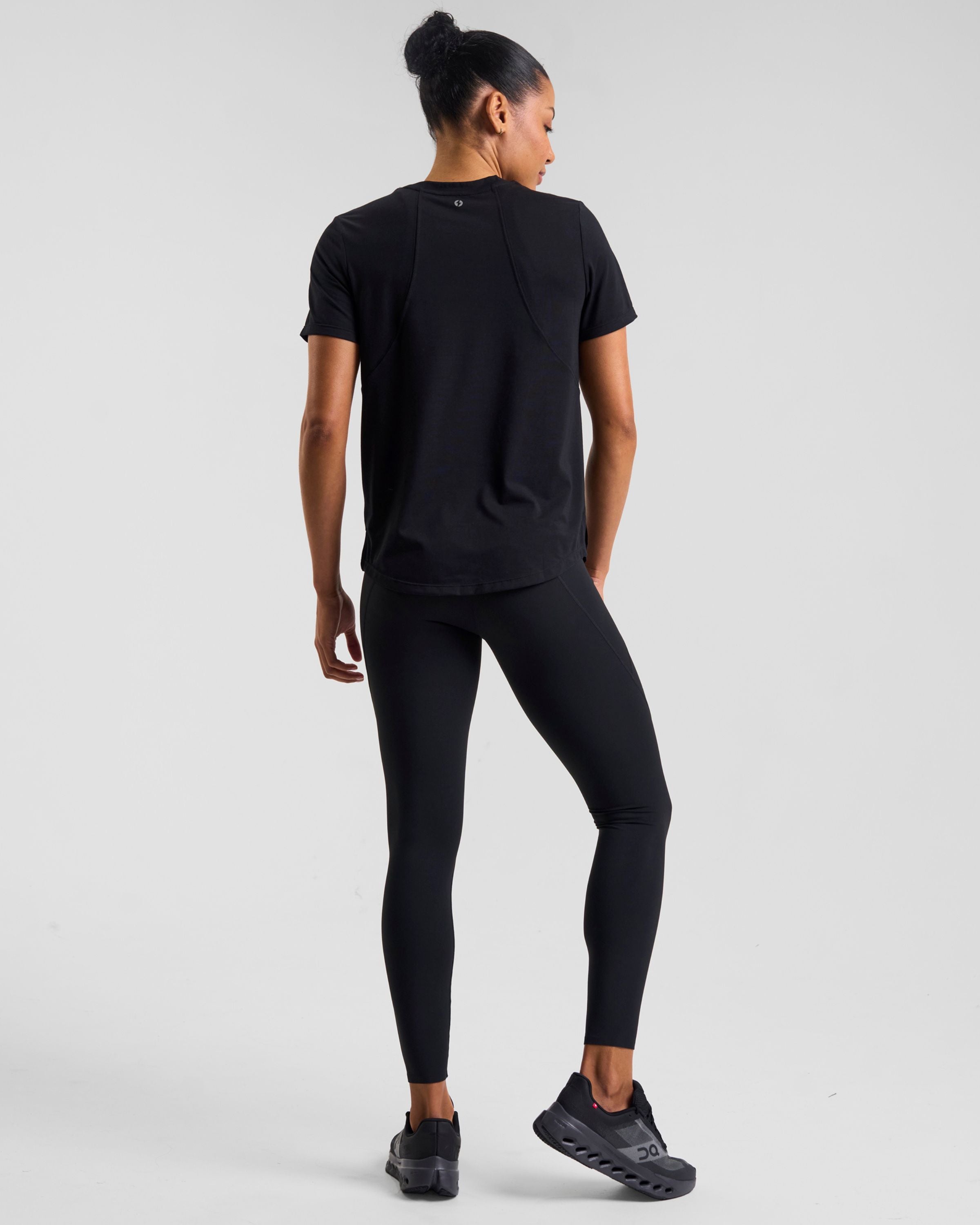 Core Lyocell Blend Active T-Shirt Black