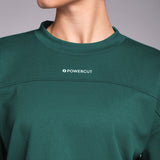 Studio Cropped Sweatshirt Jungle Green