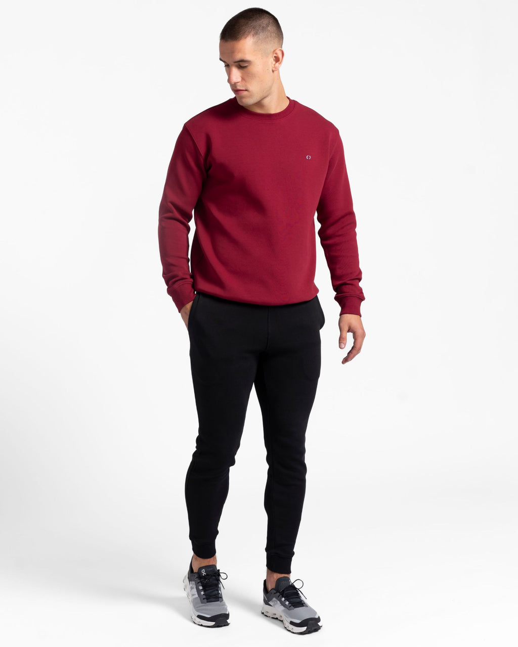 tek//pak Men's Crew Neck Burgundy