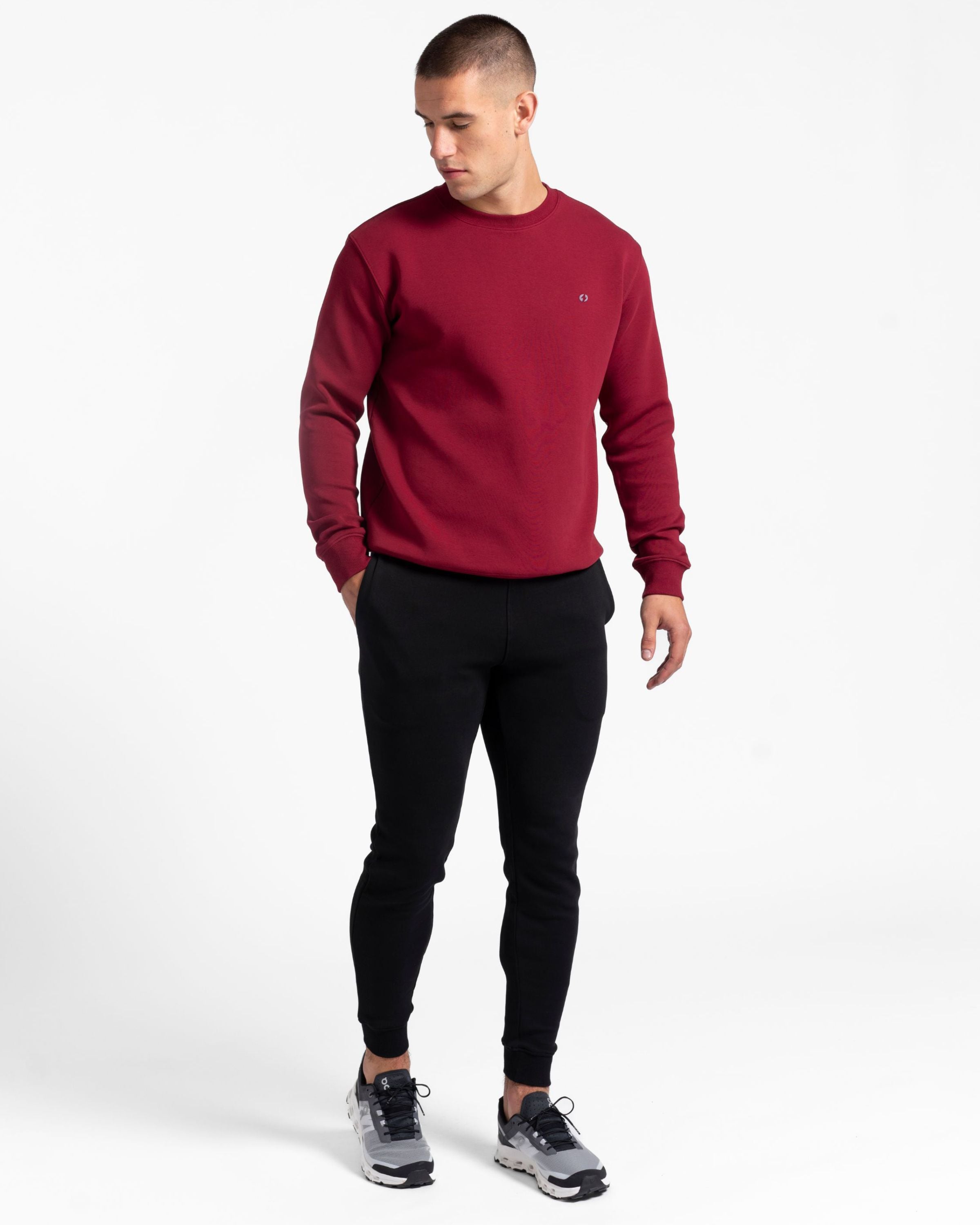 tek//pak Men's Crew Neck Burgundy