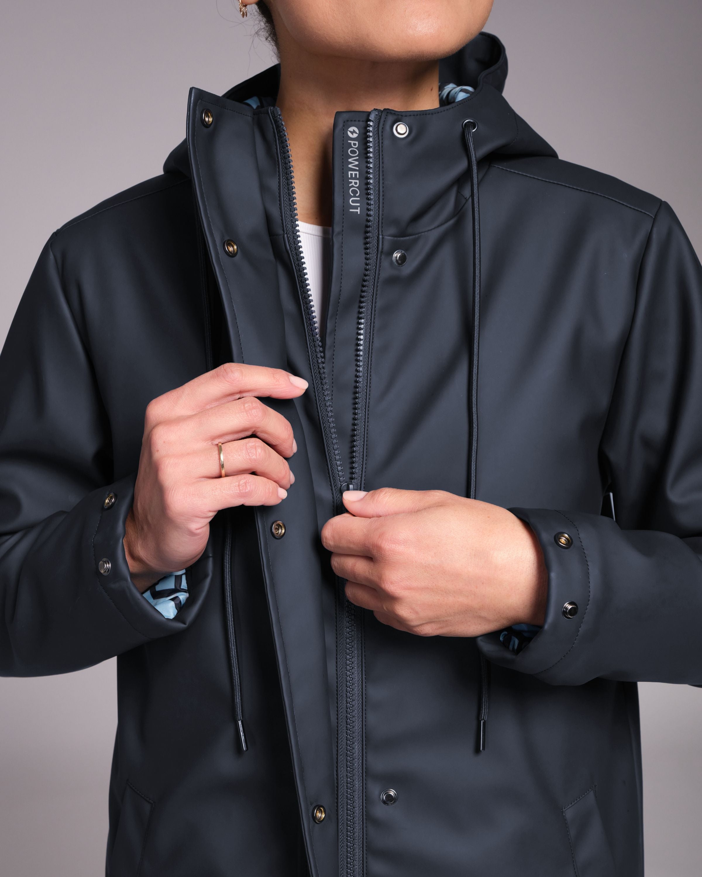 OUTSIDER Raincoat Outerspace Navy