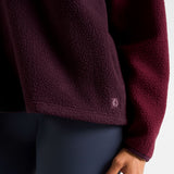 Ascend Half Snap Fleece Cherry Lacquer