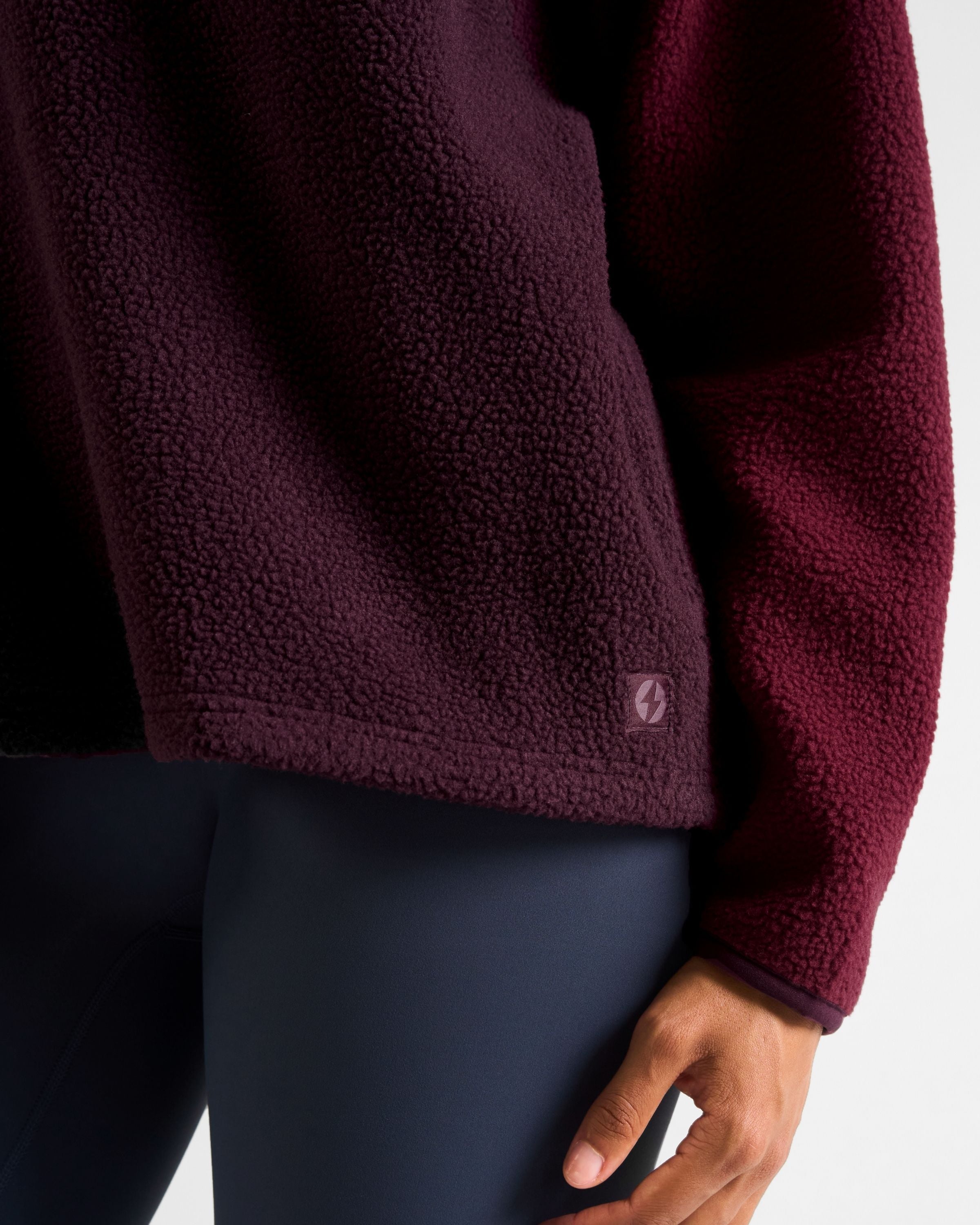 Ascend Half Snap Fleece Cherry Lacquer