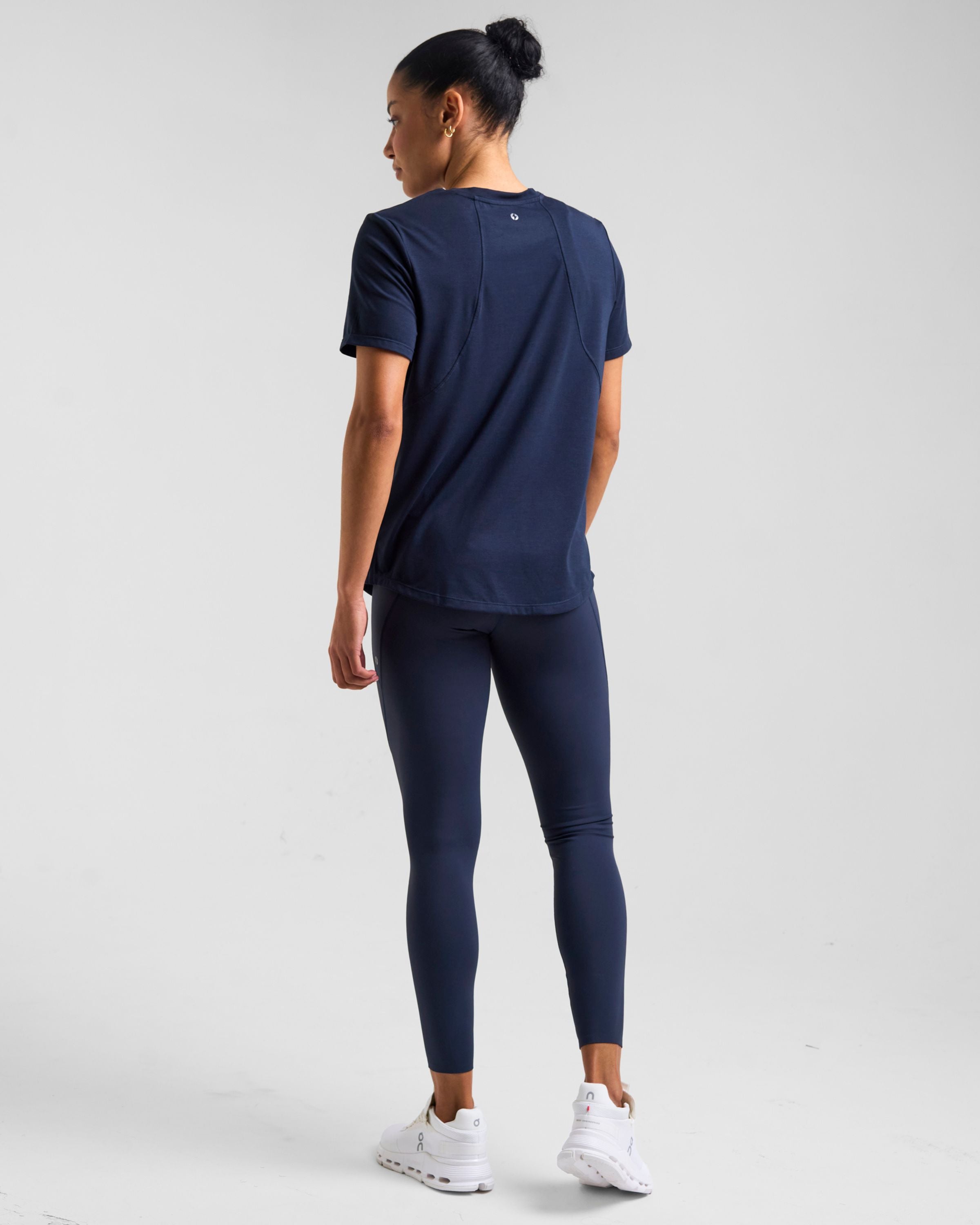 Core Lyocell Blend Active T-Shirt Outerspace Navy