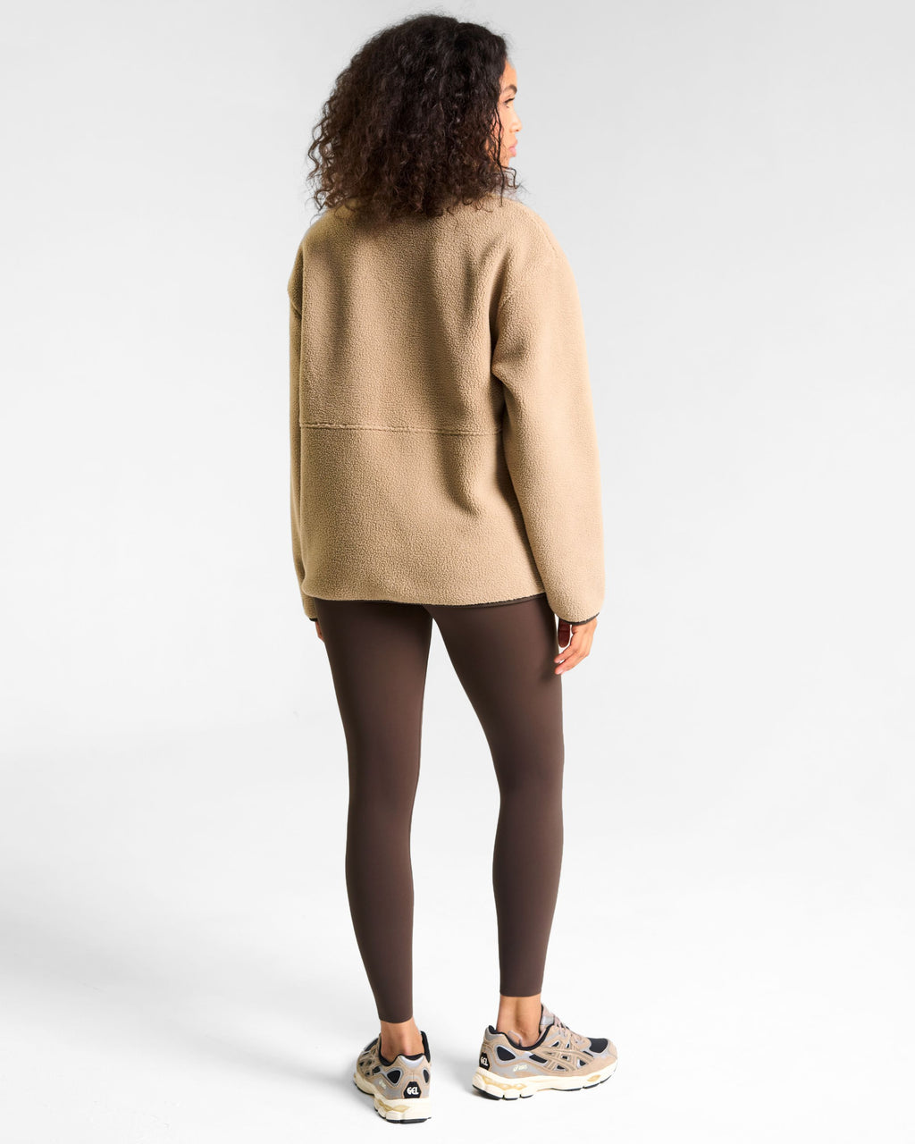 OUTSIDER Zip Up Fleece Sandy Taupe