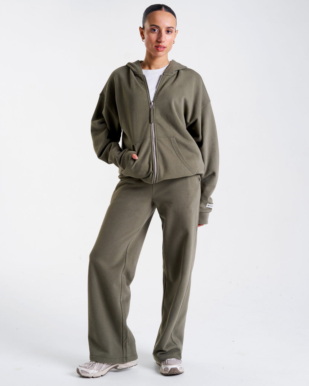 Clubhouse Relaxed Straight Leg Joggers Dusty Olive