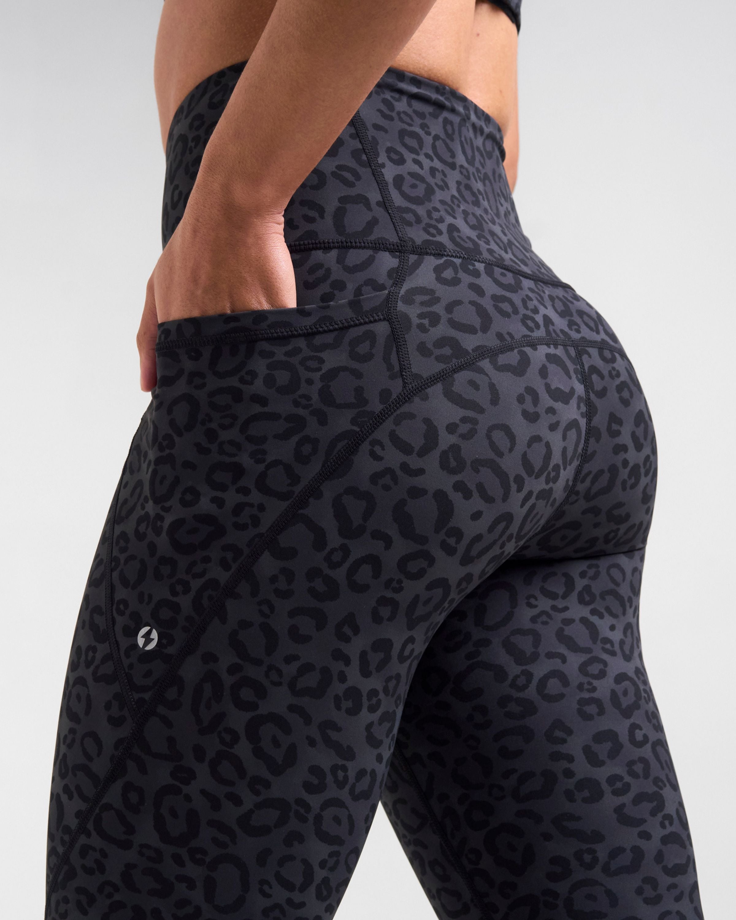 Sculpt High-Waisted Leggings Leopard Black