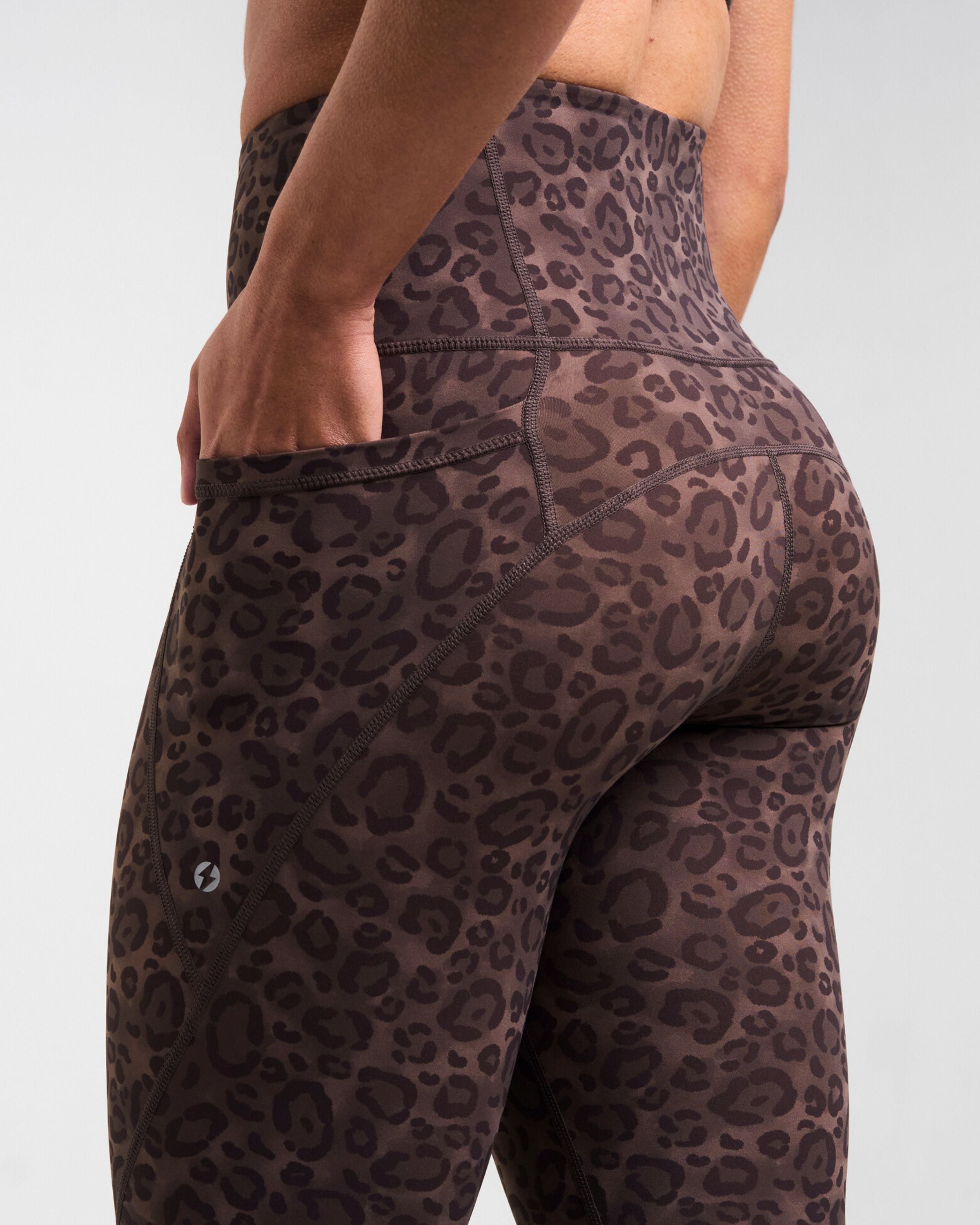Sculpt High-Waisted Leggings Leopard Brown