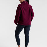 Rise Half-Zip Borg Fleece Cherry Lacquer