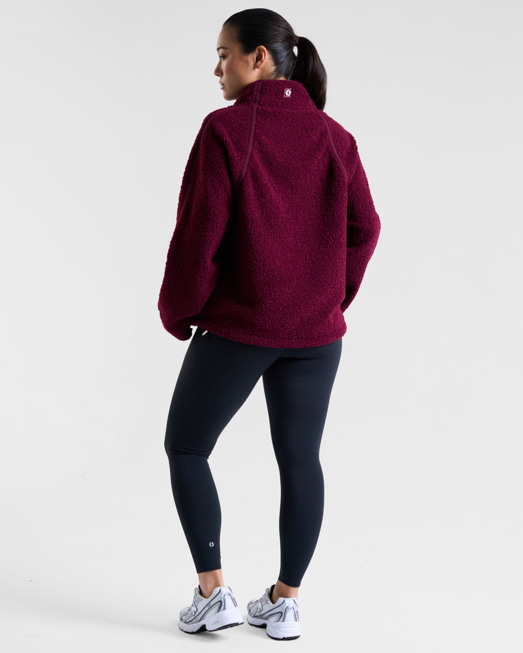 Rise Half-Zip Borg Fleece Cherry Lacquer