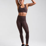 Sculpt High-Waisted Leggings Leopard Brown