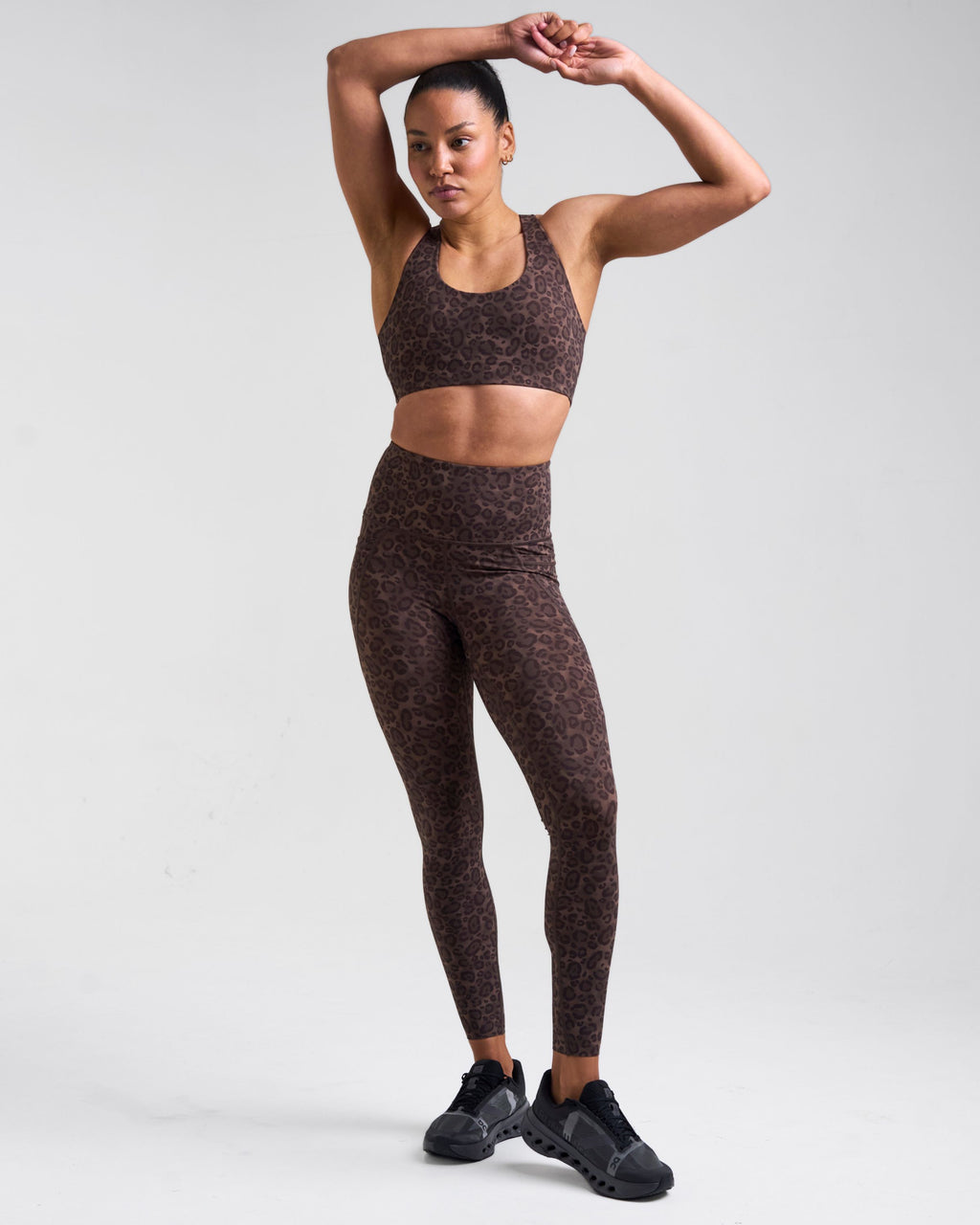 Sculpt High-Waisted Leggings Leopard Brown