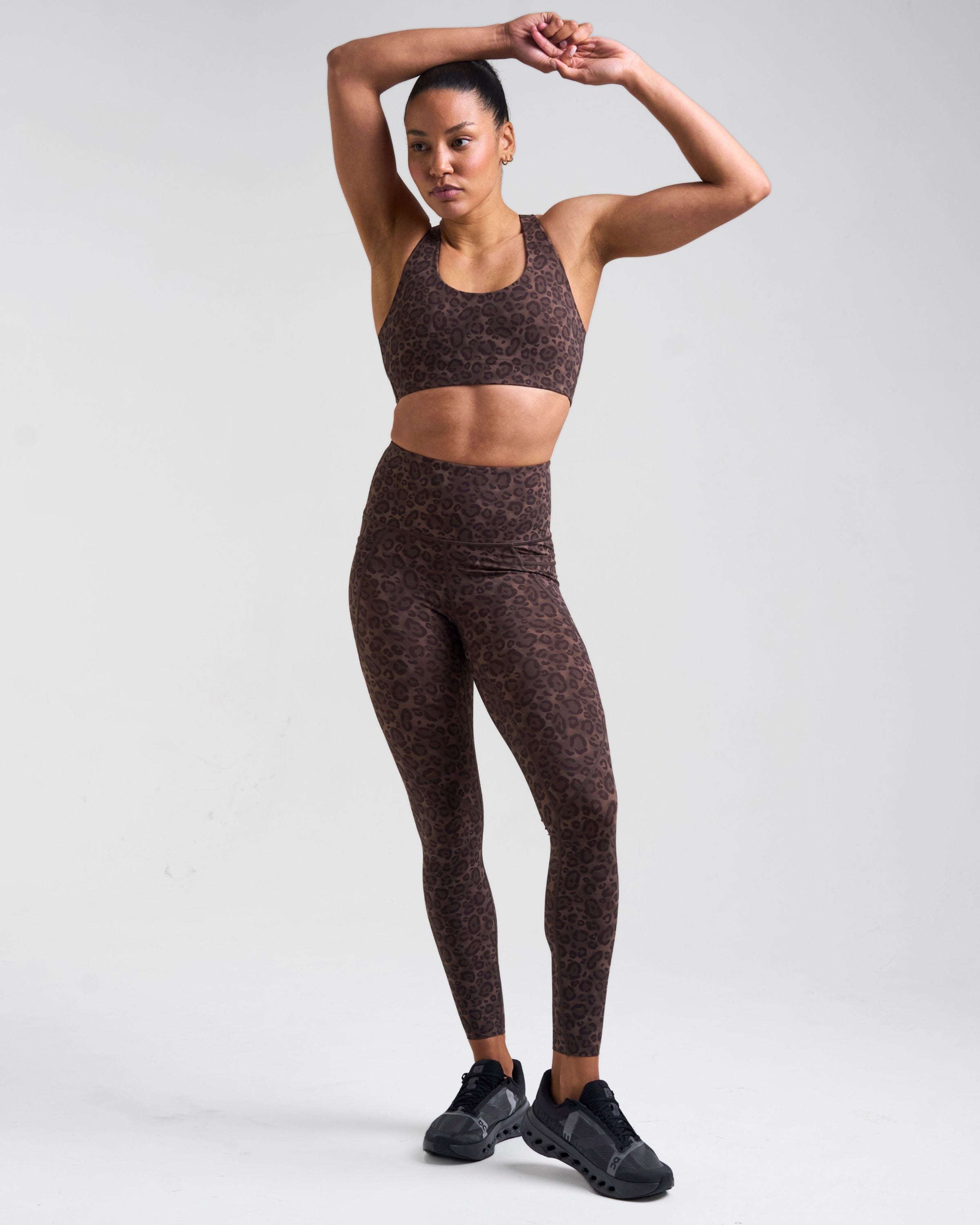 Sculpt High-Waisted Leggings Leopard Brown