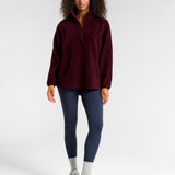 Ascend 1/4 Zip Fleece Cherry Lacquer
