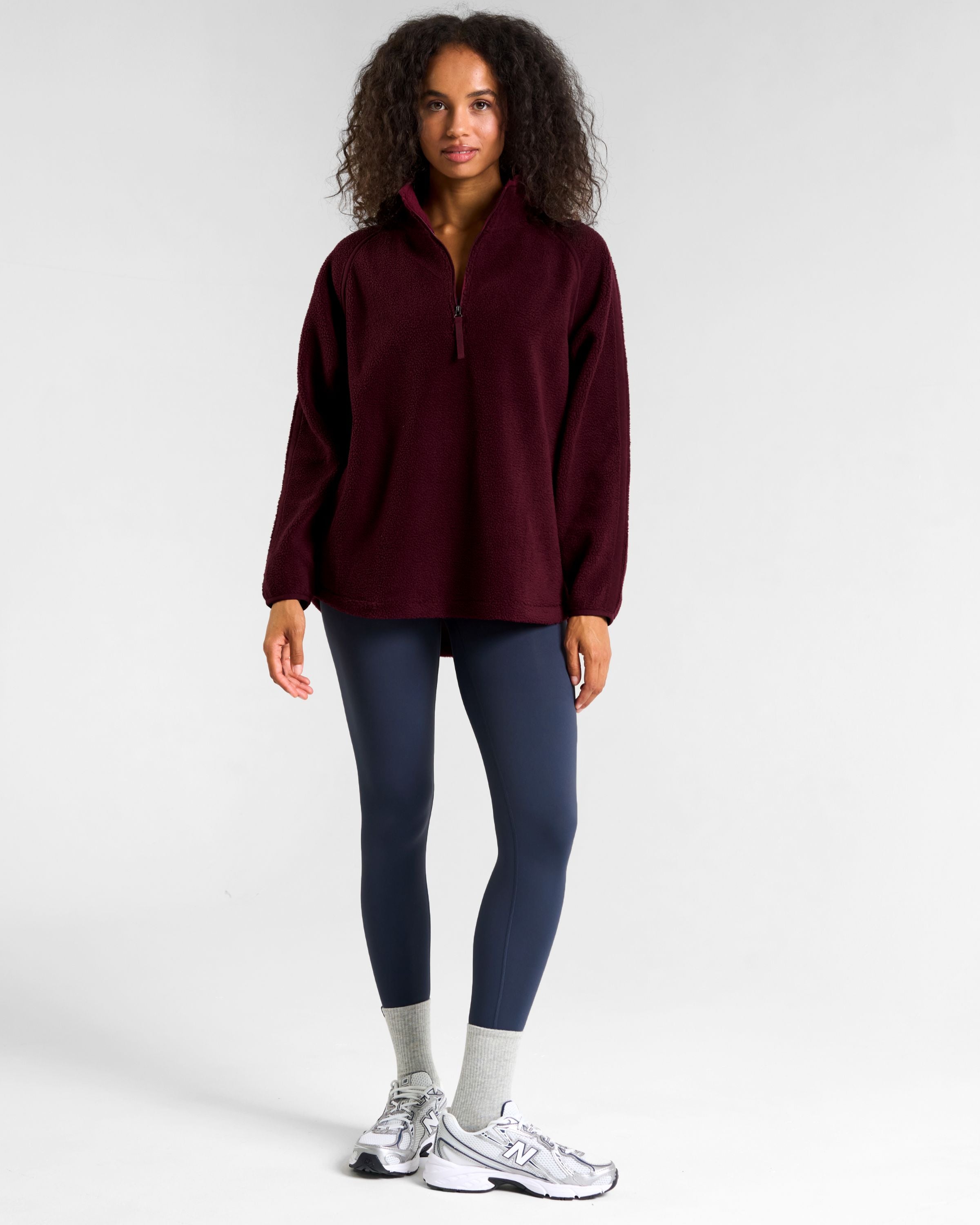 Ascend 1/4 Zip Fleece Cherry Lacquer