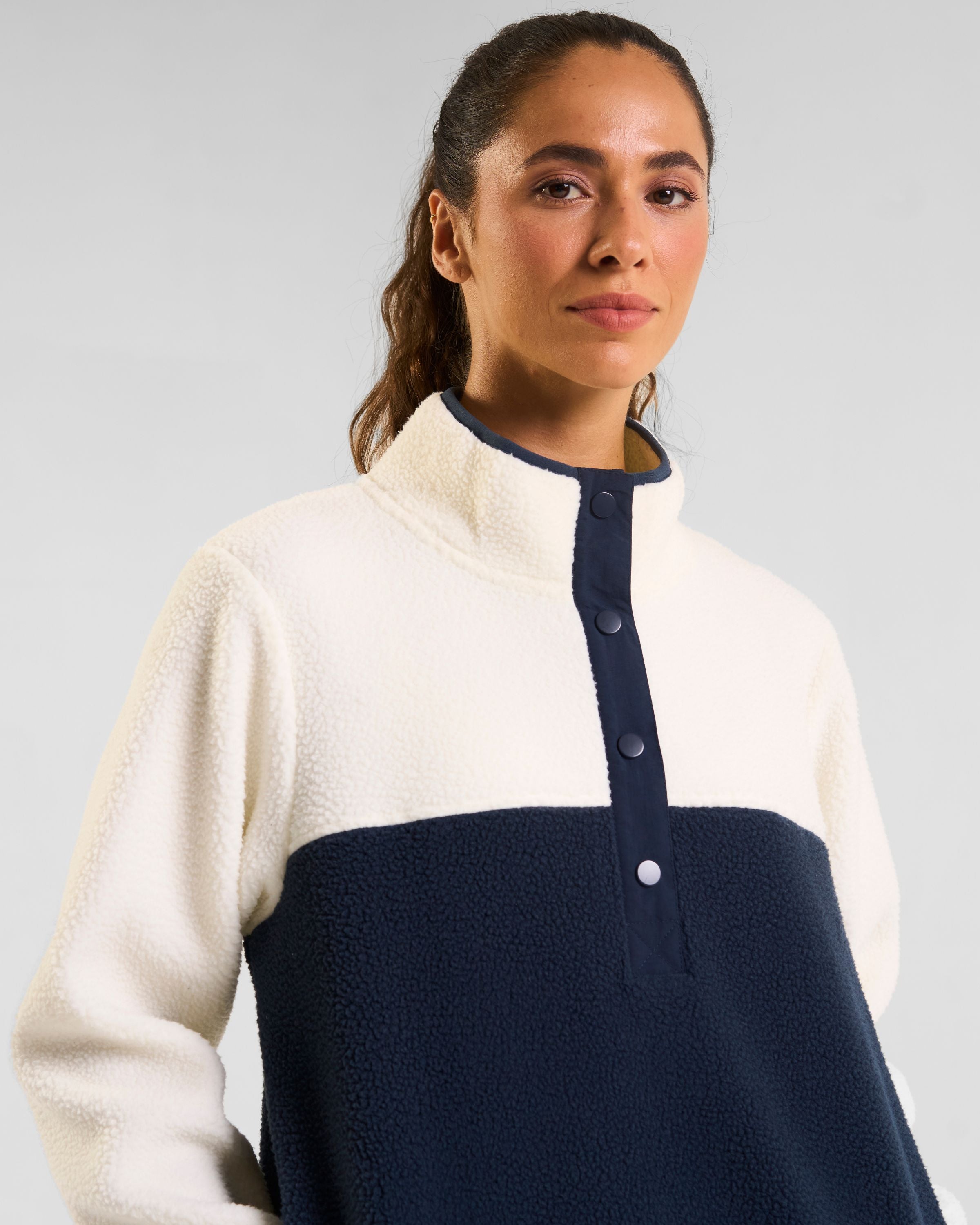 Ascend Half Snap Fleece Marshmallow